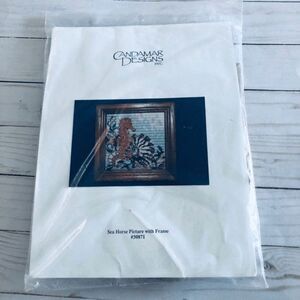 Candamar Designs Inc, Sea Horse w/ 6”x6” wood frame 30871 Kit